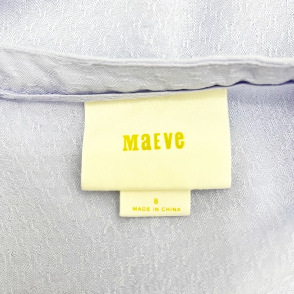 2/$20!!!! Maeve Anthro Periwinkle Pintuck Peasant Blouse Size 8 - Picture 6 of 8